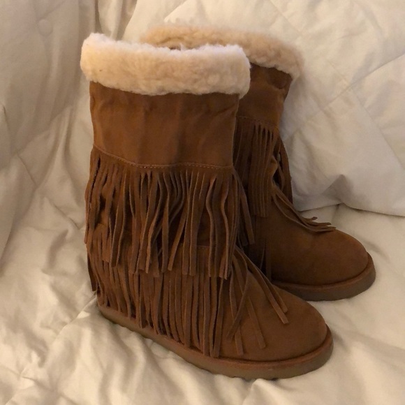 Madden Girl Shoes - madden suede fringe boots